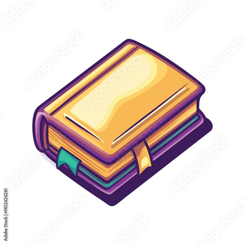 Illustrated Book Icon, able Vector Graphic