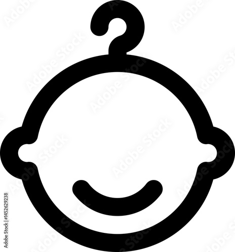 Baby line icon