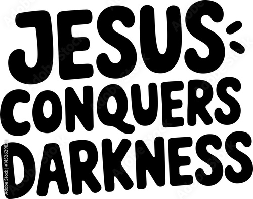 Jesus Conquers Darkness Digital Art