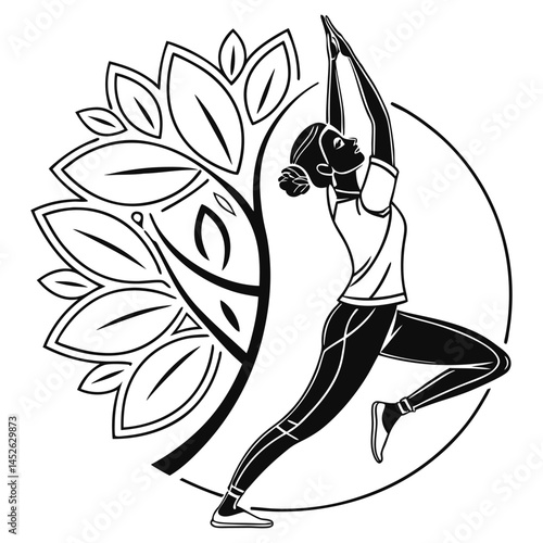 young woman doing yoga