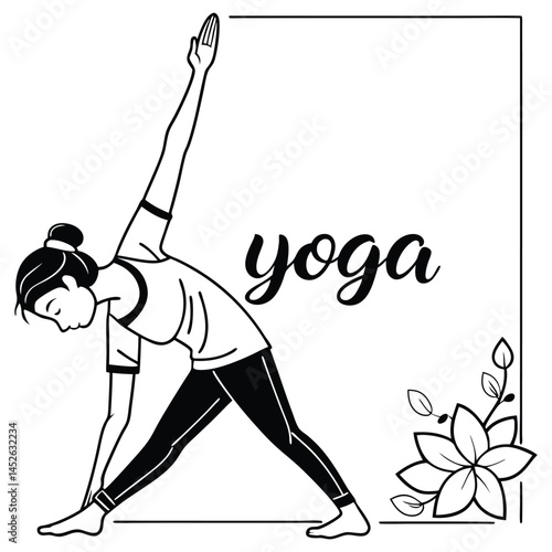 young woman doing yoga