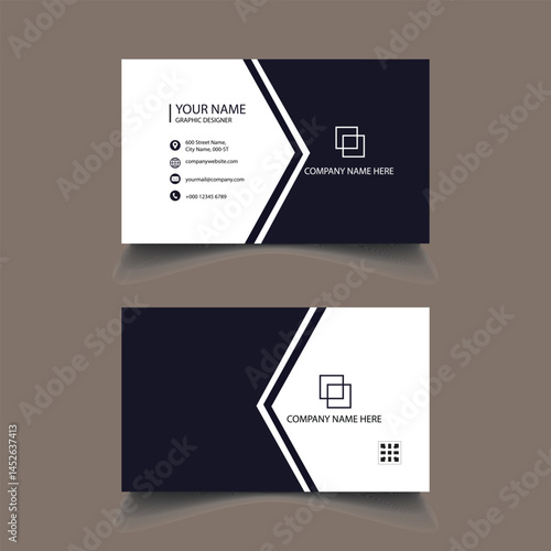 Business card design template, Clean professional business card template, visiting card, business card template.