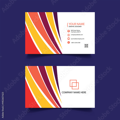 Business card design template, Clean professional business card template, visiting card, business card template.