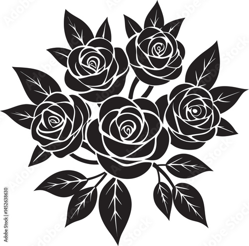  flower silhouette vector illustration on white-01.png