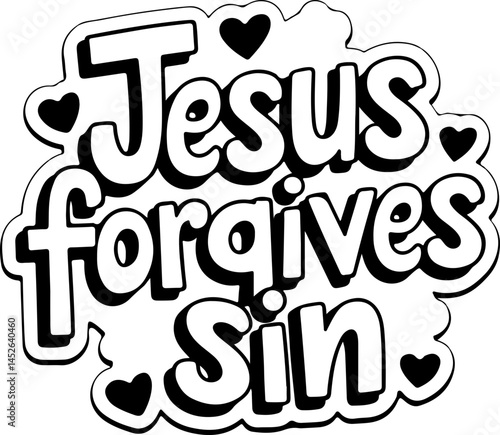 Jesus Forgives Sin, Christian Art.