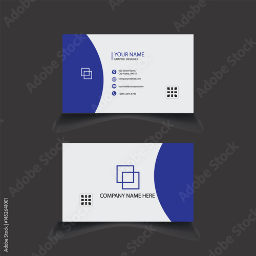 Business card design template, Clean professional business card template, visiting card, business card template.