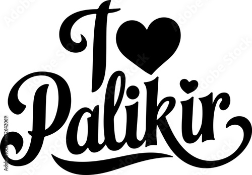 I Love Palikir Heart Design