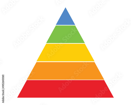  Triangular Pyramid Infographic Set – Hierarchy Levels and Layered Chart Templates for Business Presentation.