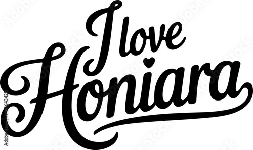 I Love Honiara Solomon Islands