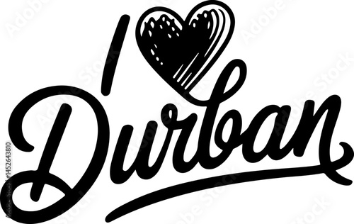 I Love Durban City Design Graphic