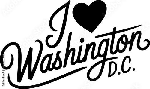 I Love Washington D.C. Design