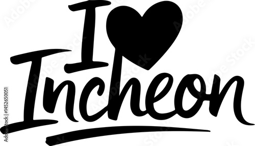 I Love Incheon City Graphic Design