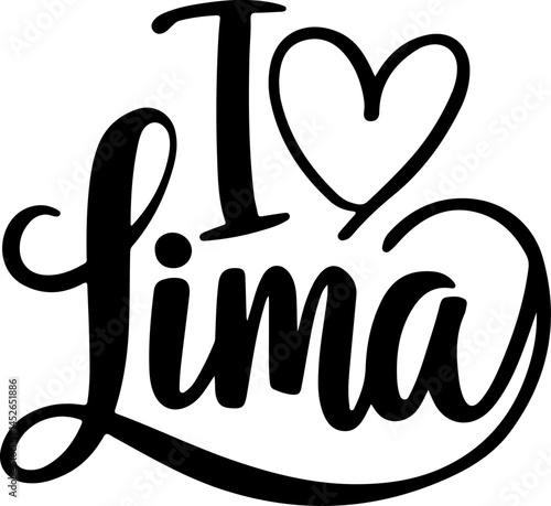 I Love Lima Peru City Design