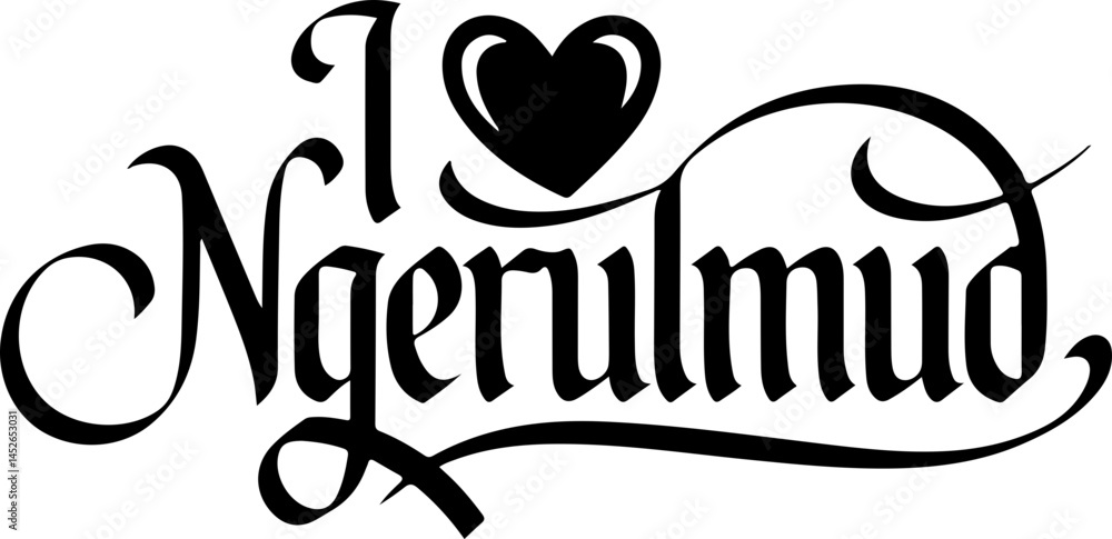 I Love Ngerulmud Graphic Design I Love Ngerulmud Graphic Design