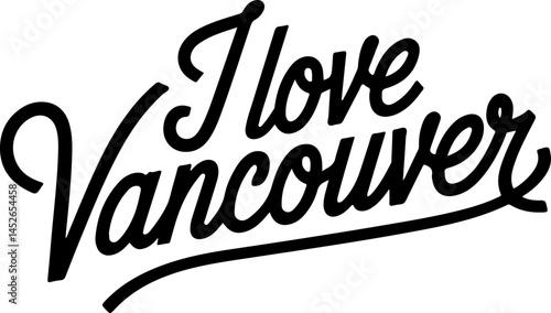 I Love Vancouver City Design Graphic