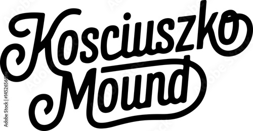 Kosciuszko Mound Logo Design Text