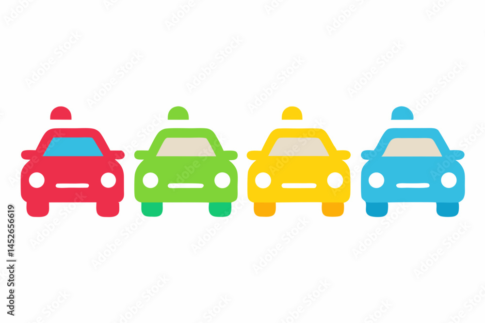 Naklejka premium set of Car Wash icon silhouette vector illustration