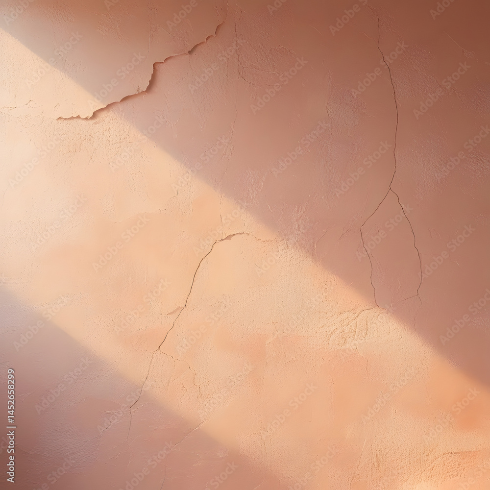 Fototapeta premium Rustic Texture and Light: An abstract view of aged walls reveals a sense of history.