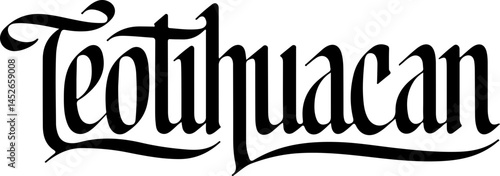 Teotihuacan City Ancient Script Design