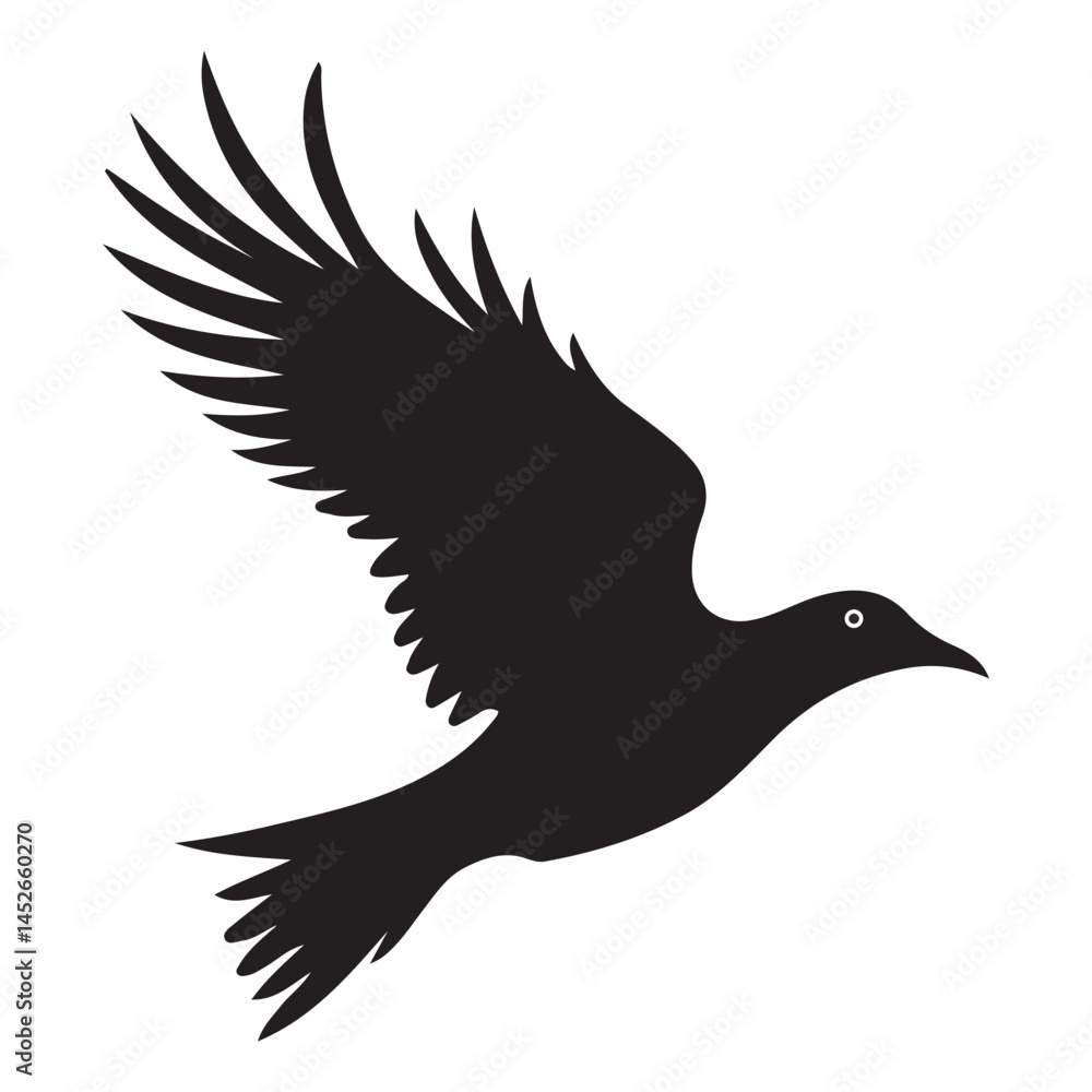 Fototapeta premium Flying bird vector. illustration eps 10