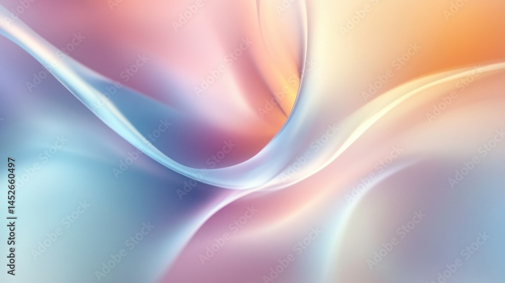 Fototapeta premium Smooth blurred abstract background with soft light, wallpaper AI generated image