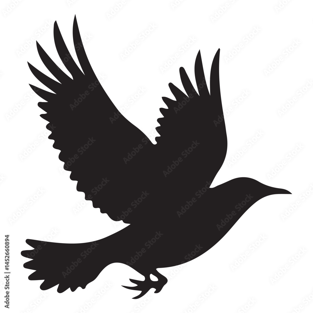 Fototapeta premium Flying bird vector. illustration eps 10