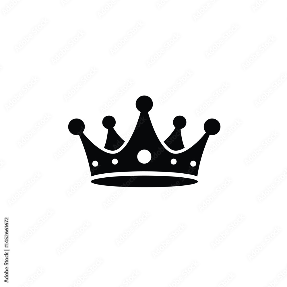 Crown icon. Crown symbol isolated on white background. Crown sign. vector illustration. Crown icon. Crown symbol isolated on white background. Crown sign. vector illustration.