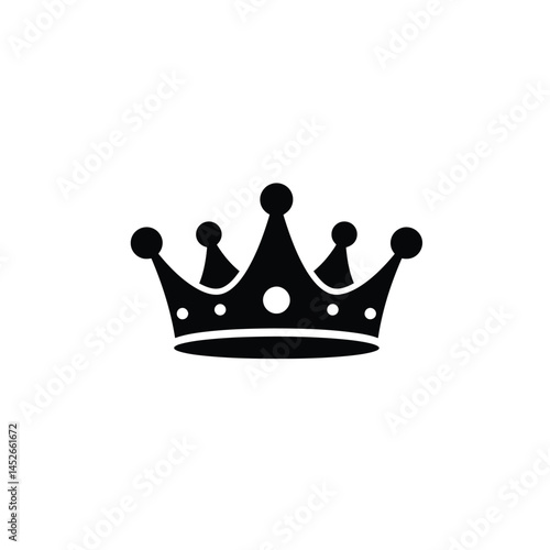  Crown icon.  Crown symbol isolated on white background.  Crown sign. vector illustration.