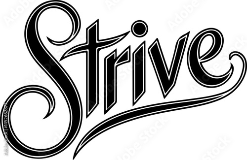 Strive Brand Logo Design Vector