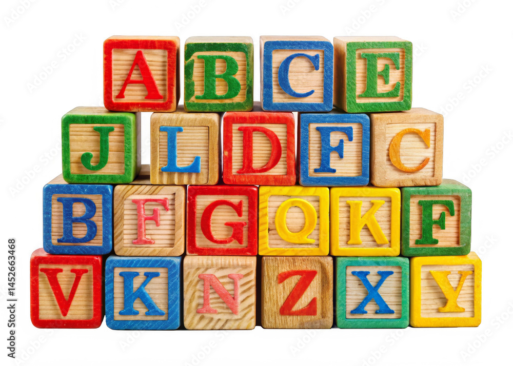 Alphabet blocks isolated on a transparent background. Alphabet blocks isolated on a transparent background.