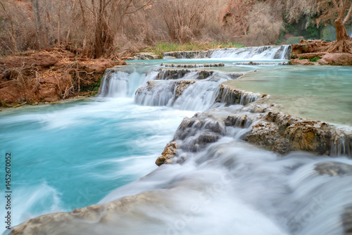 Canvas Print Cascades below Havasu Falls, Havasupai Indian Reservation, Arizona
