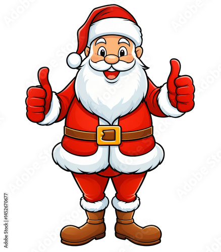 Santa Claus smile cartoon i...