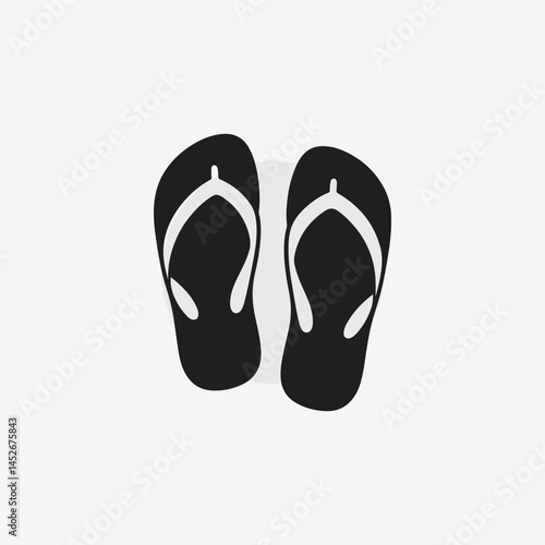 silhouette of flip flop, sandal