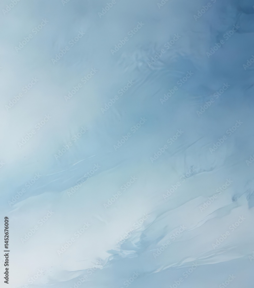 Fototapeta premium Serene light blue watercolor wash, soft brushstrokes, ethereal texture, illustration, peaceful, calm