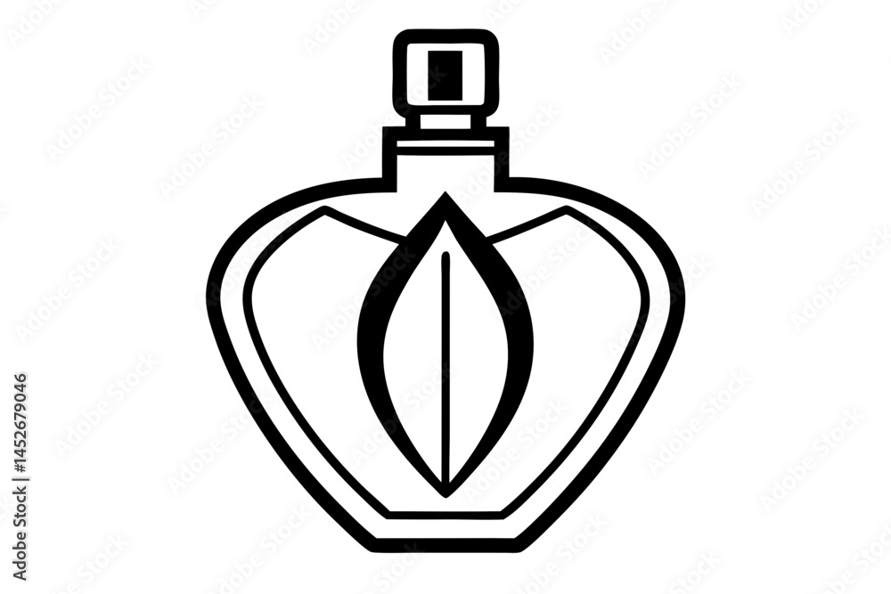 Perfume silhouette vector illustration Perfume silhouette vector illustration