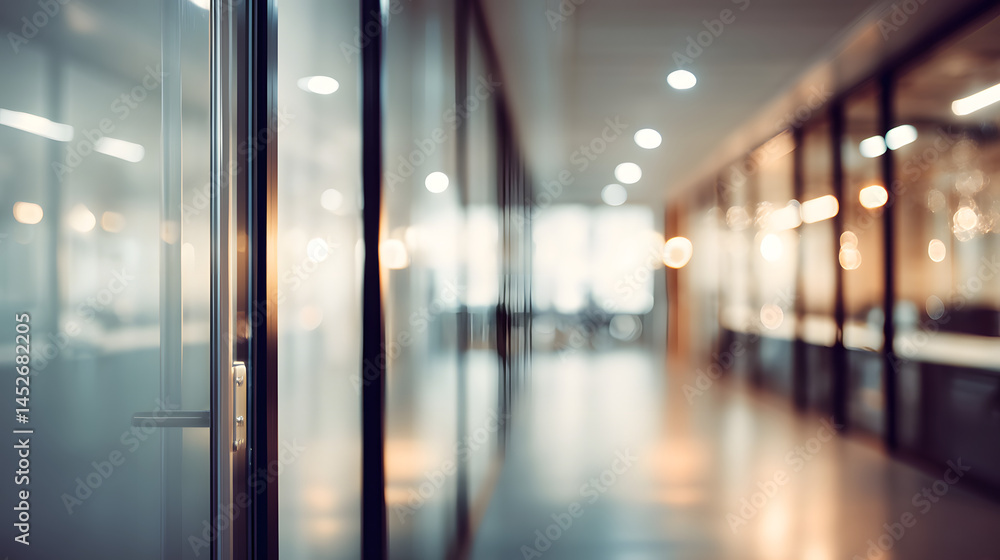 Dynamic office environment with blurred background modern workspace urban setting professional focus Dynamic office environment with blurred background modern workspace urban setting professional focus