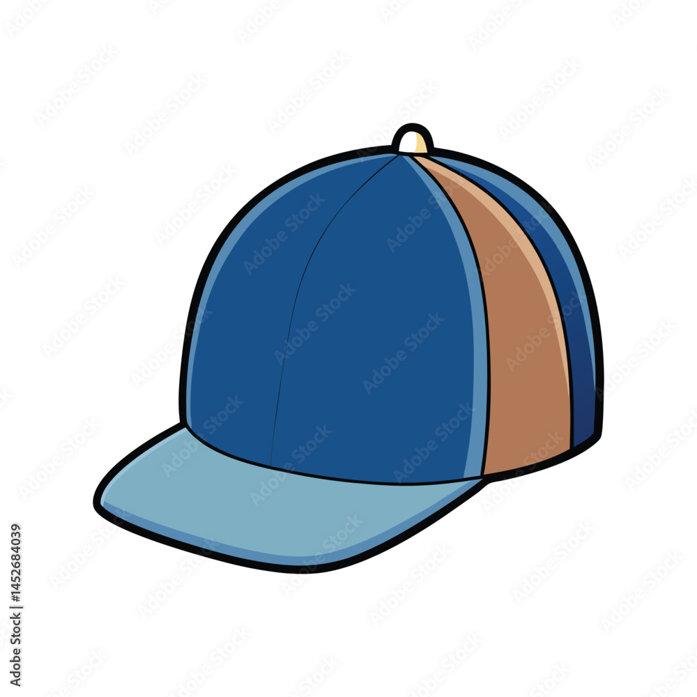 Cap vector illustration, stylish headwear design, fashion accessory, sports, and casual wear Cap vector illustration, stylish headwear design, fashion accessory, sports, and casual wear