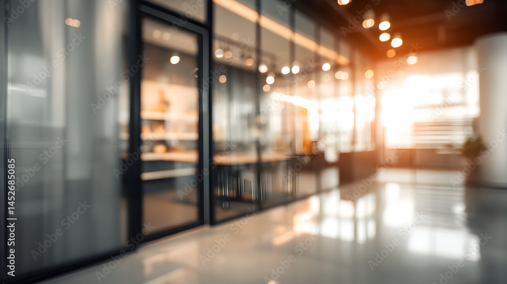 Business meeting scene with blurred office background modern workspace bright lighting close-up view Business meeting scene with blurred office background modern workspace bright lighting close-up view