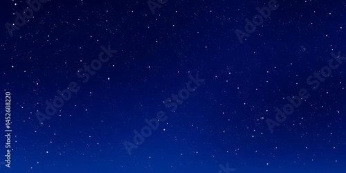 Fototapeta Naklejka Na Ścianę i Meble -  Dark blue cartoon starry night sky background with copy space , universe, backdrop