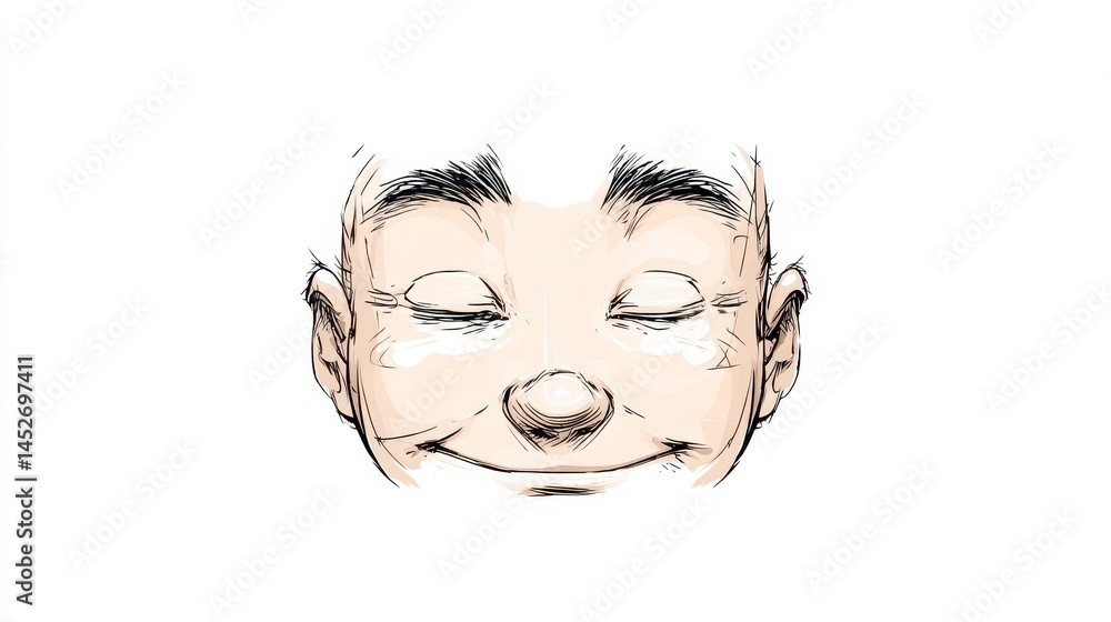 Happy Expression of Contentment Happy Expression of Contentment