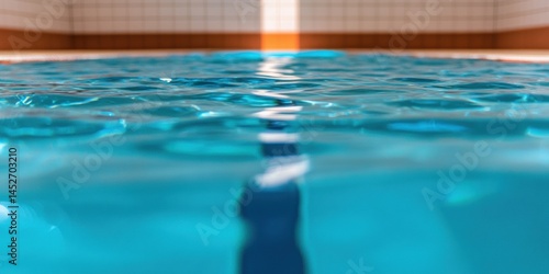 Dynamic Aquatic Performance Immersive Wellness Swimming Technique Visualized in High-Definition Blue Pool - Athletic Training Innovation for Mental and Physical Resilience