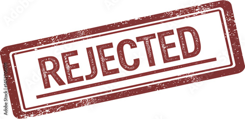 A bold red 'REJECTED' stamp on a plain white background.