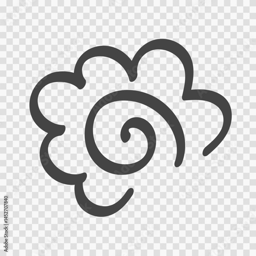 Hand drawn Hanamaru. Flower circle grade mark for kindergarden and preschool. Vector 