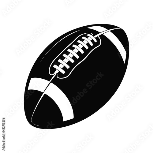 American football player in dynamic throwing pose with flag background in vector style