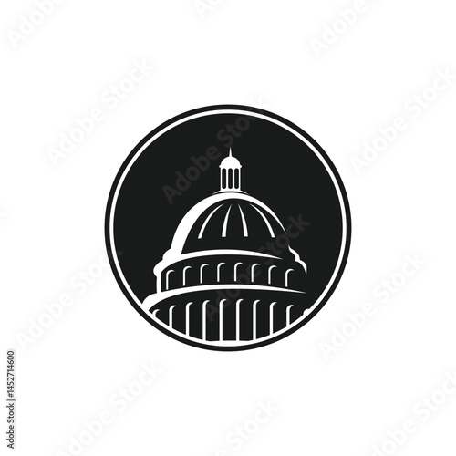 US Capitol dome vector 