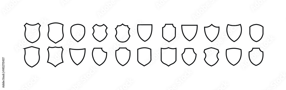 Shield and Emblem Shape Collections. Protect shield security icons. Shield badge quality symbol. Shield and Emblem Shape Collections. Protect shield security icons. Shield badge quality symbol.