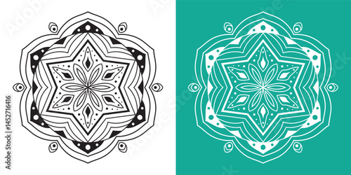 Unique, Creative ornament flower mandala design. vector design,