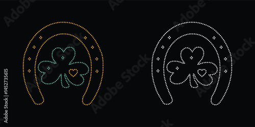 Crystal, beautiful rhinestone glitter motif design.