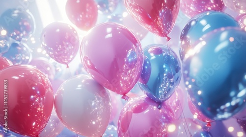 happy birthday party balloons