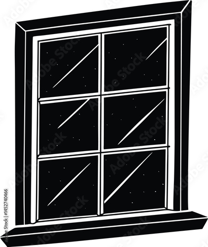 Smart window with adjustable tint silhouette